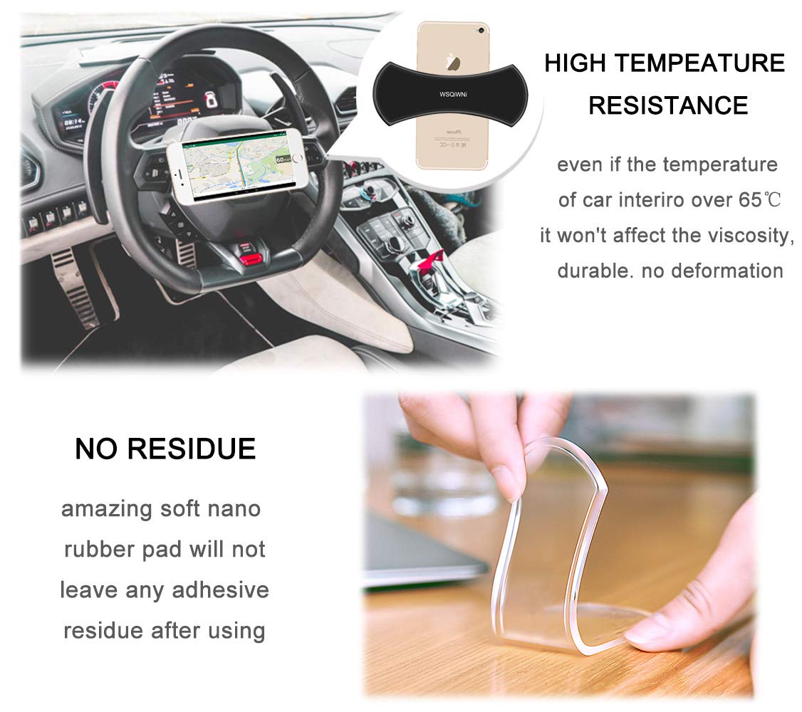 Car Electronics & Accessories WSQIWNI Nano Rubber Pads Sticky Gel Pads