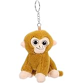 SUPVOX Plush Monkey Keychain Pendant: Cute Stuffed Animal Hanging Decor for Bags Purses Backpacks Lightweight Monkey Ornament Charm