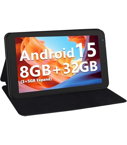 Amazon.com : Android 14 Tablet 7 inch Tablets with Case, 8GB RAM