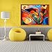 5D Diamond Painting Full Drill Kit for Adults, Multi-colored Guitar 12 x 16 inch Embroidery Rhinestone Cross Stitch Arts Craft Canvas for Home Wall Decoration