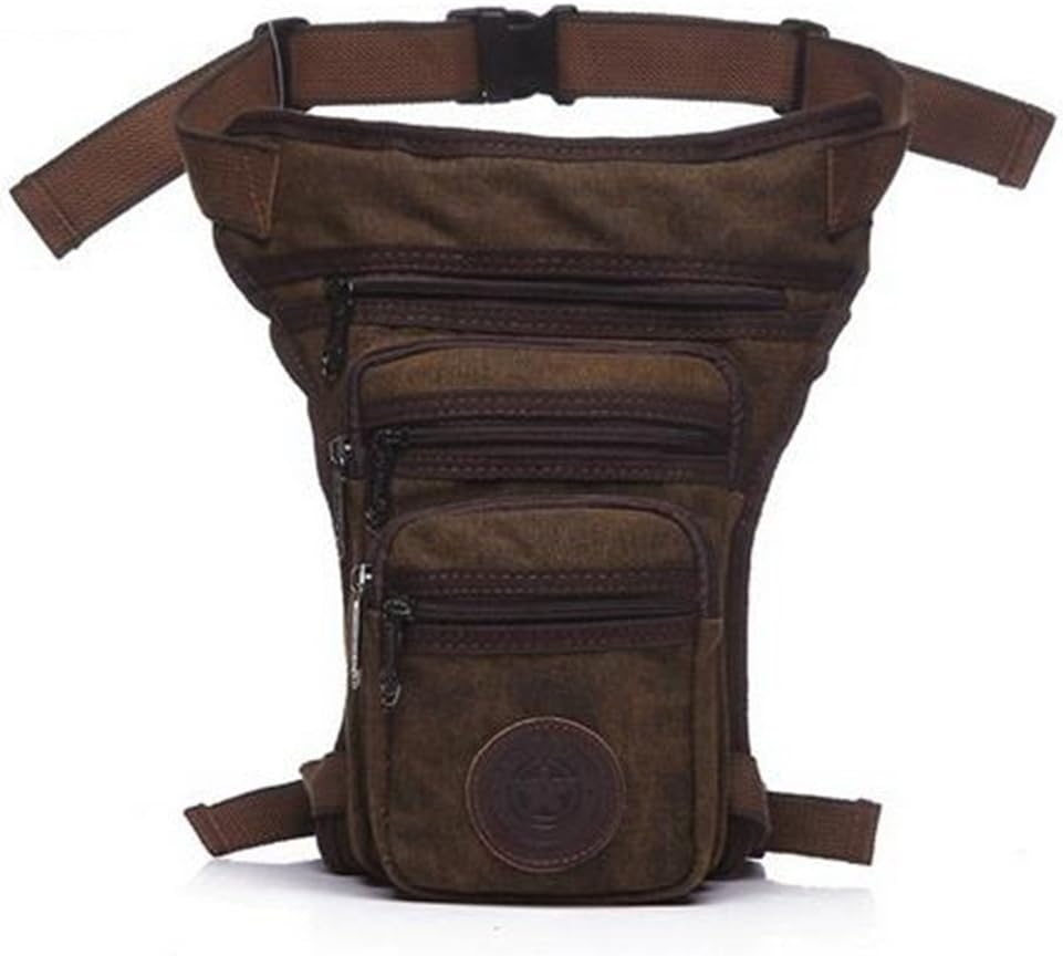 Casual Waist Pack Trunk Waterproof Canvas Waist Bag Military Equipment Pouch Men Fanny Pack Leg Bag