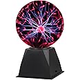 Gresus 7 Inch Plug-in Magic Plasma Ball Lamp - Touch & Sound Sensitive Interactive Plasma Lamp Nebula Sphere Globe, Science Educational Gift for Decorations/Parties/Bedroom