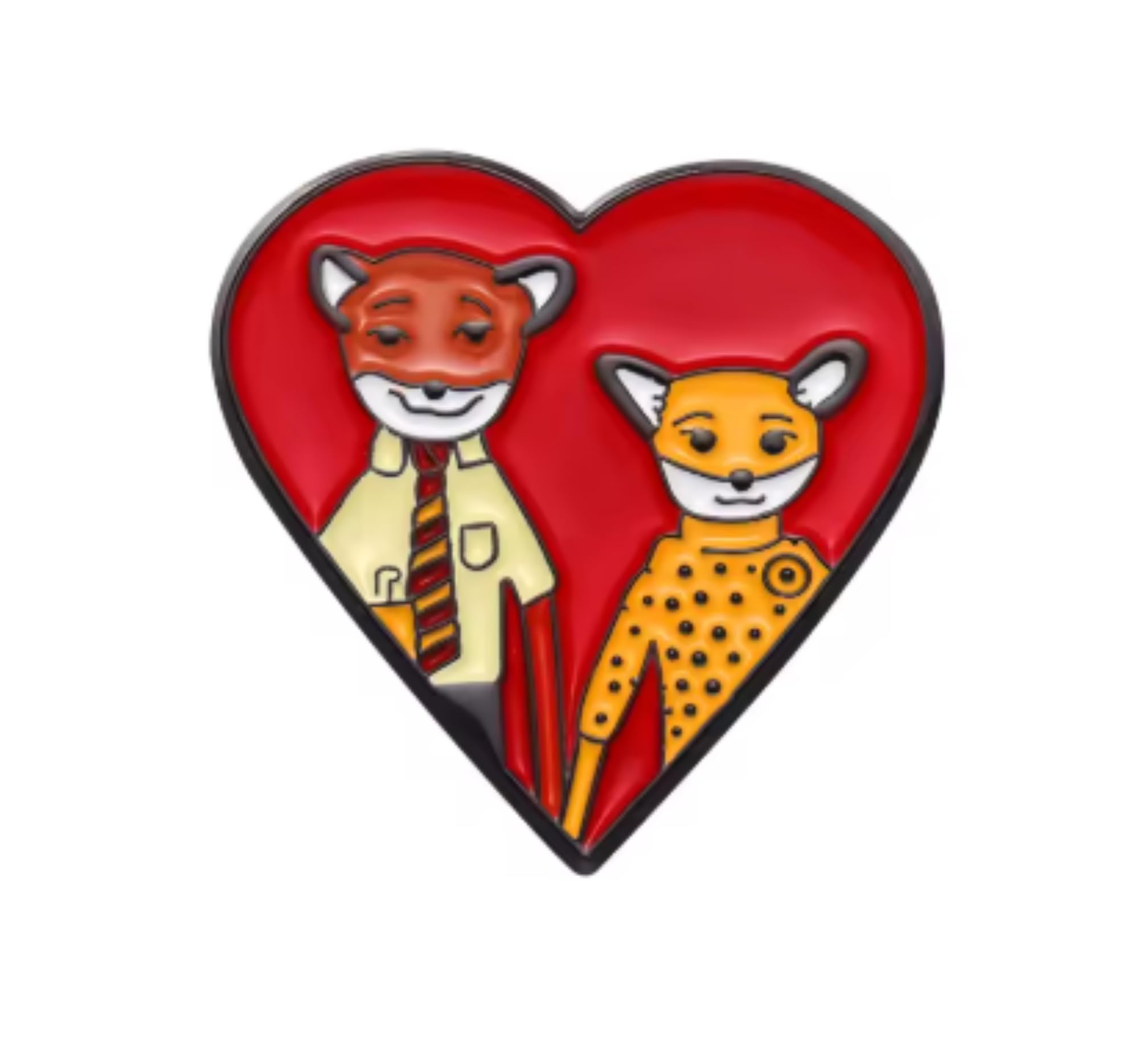 Fantastic Mr Fox costume brooch, Enamel Pin, Animal Jewellery