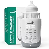 Grownsy Nutri Bottle Warmer with Innovative Auto-Lift Feature, Retain Fullest Nutrients Compact Baby Bottle Warmer, Fast & Ev
