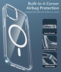 FNTCASE for iPhone 13 Phone Case: Clear Phone Case
