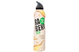 Rabeko - FIT Cooking Spray Natural 200ml, for Frying, Grilling & Baking, No Additives, No Sugar, Non-Stick, Gluten and Lactos