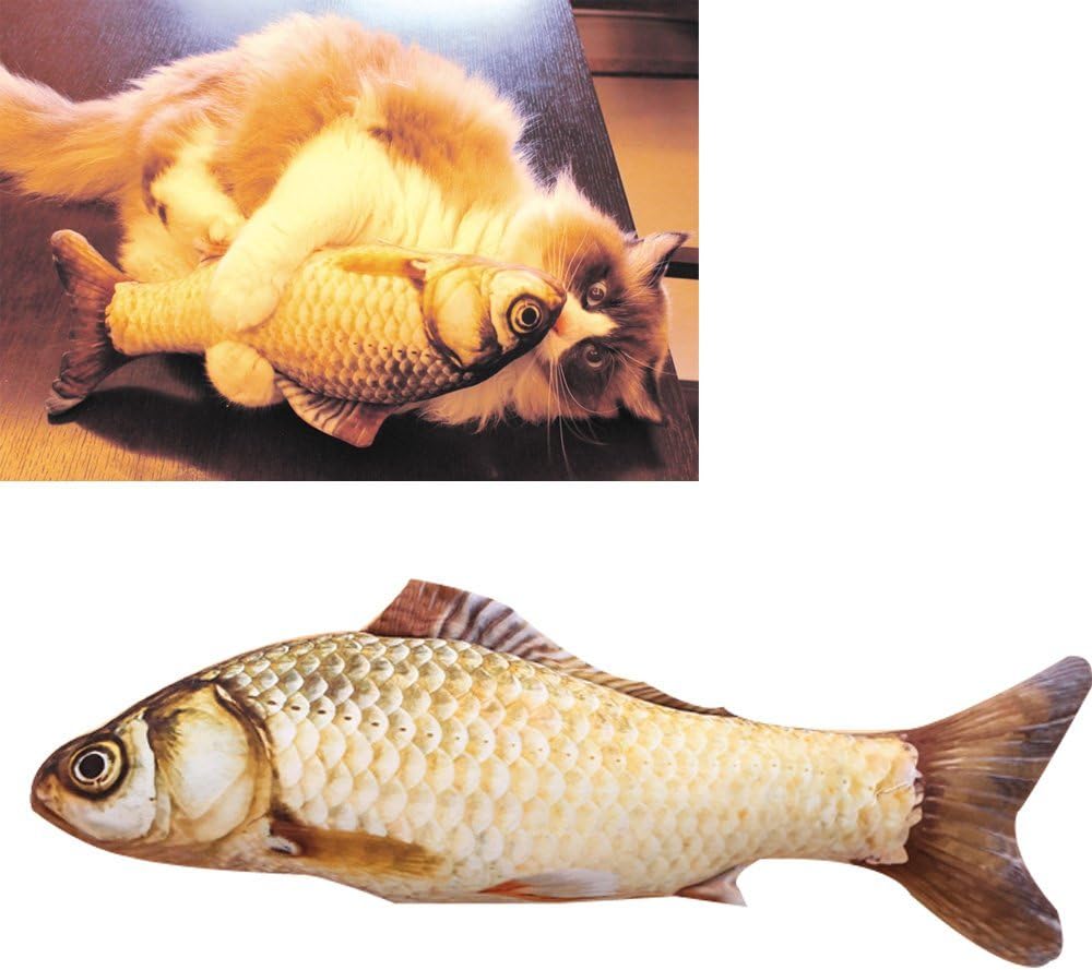 KTCLCATF Coolfm Coolfm Catnip Toys Set Simulation Fish Shape Doll Interactive Pets Pillow Chew Bite Supplies for Cat/Kitty/Kitten Fish Flop Cat Toy Catnip Crinkle Toys 3PCS (QDY-3PCS) : Pet Supplies