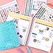 Erin Condren Designer Sticker Book - Monthly Edition 4 (12 Sticker Sheets Total). Decorative and Cute Stickers for Customizing Planners, Notebooks, and More