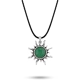 Sacina Gothic Sun Pendant Necklace, Goth Boho Necklace for Women, Christmas Jewelry Gift For Women