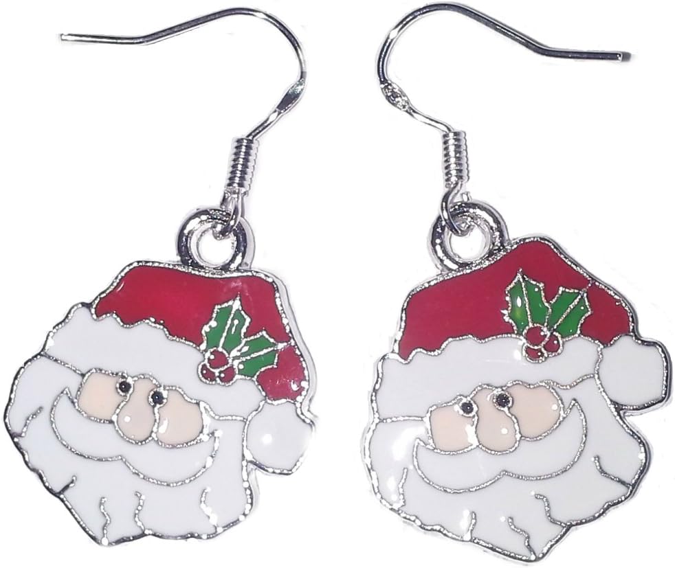 Juicy Jewellery Sterling Silver Earrings Christmas Santa Matching Necklace Available