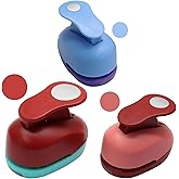 Luomorgo 3 Pcs Circle Hole Punch Set (1", 5/8", 5/16") | Multi-Size Paper Punch, For Scrapbooking, Card Making, Journals &amp; Photo Albums, Office Supplies