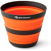 Sea to Summit Frontier Ultralight Collapsible 12 Ounce Camp Cup, Puffins Bill Orange