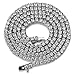 HECHUANG Micropave Simulated Diamond Iced Out Bling Custom Bubble Letters Pendant