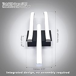 EDISLIVE Modern Dimmable LED Ceiling Light Curved