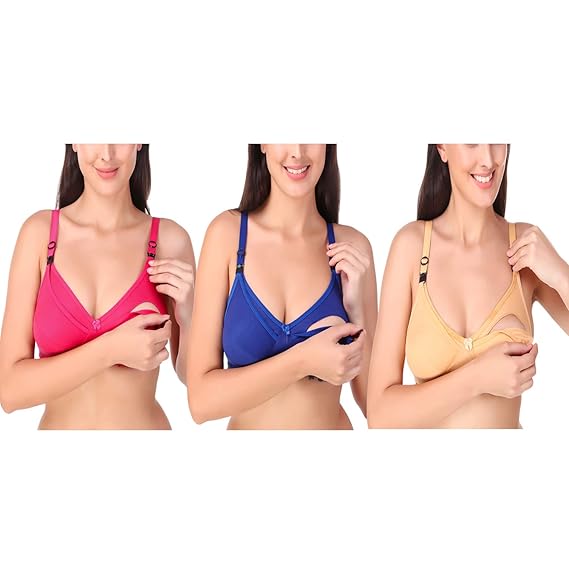 Breastfeeding Maternity Bra for Women's Pack of 3