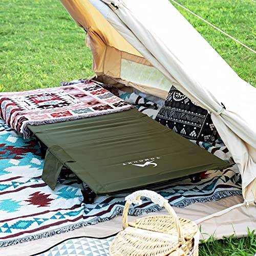 TOMOUNT Folding Camp Bed Ultralight Aluminium Bars 190 x 70 cm Compact and Portable Camping Lounger Easy to Build Heavy Duty Camping Bed Tents, Outdoor Hiking