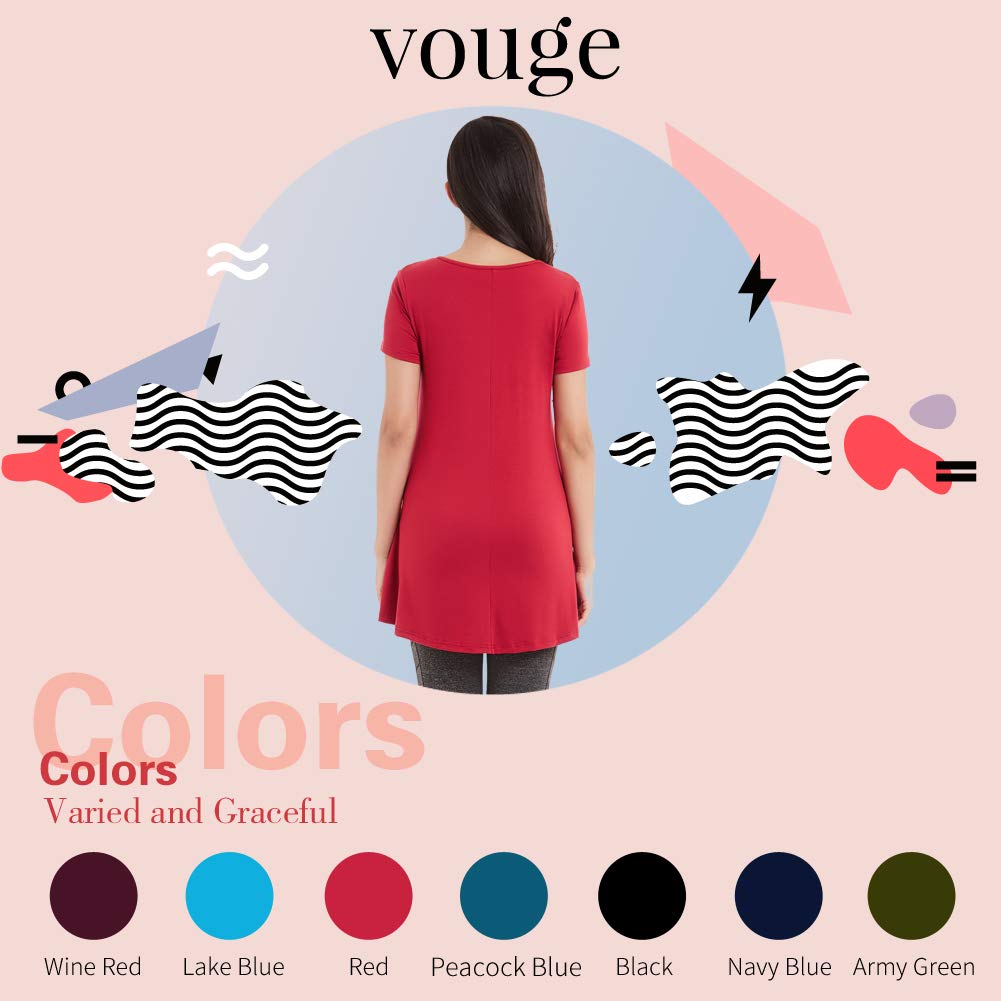 Picotee Women\'s Casual Comfy Short Sleeve Swing Loose T-Shirt Dress with Pockets (L, Navy Blue)