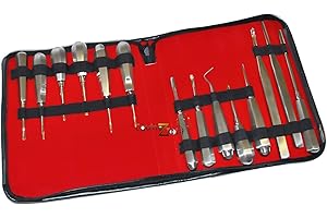 EQUINEZ TOOLS Equine 14 PCS Elevator Set, Hand Crafted, Stainless Steel, Dental,Equine