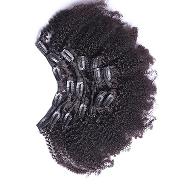 Amazon Com 7a 4b 4c Kinky Curly Clip In Human Hair Extensions