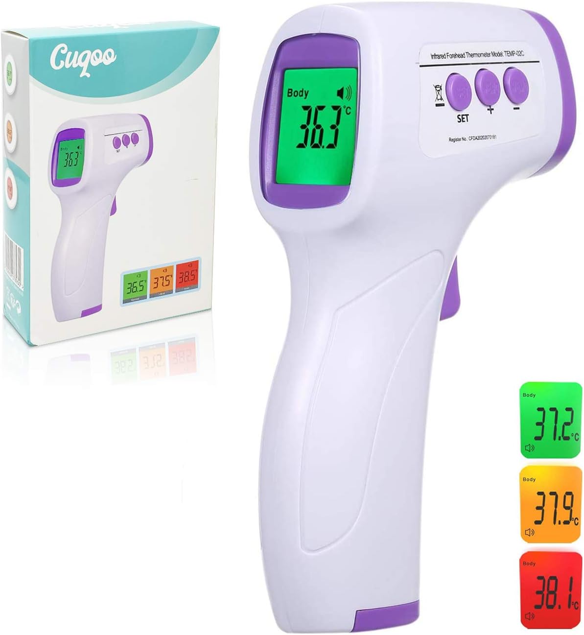 CUQOO Powerful 2KW Upright Heater with 2 Heat settings & Cool Function, White - Image 4