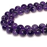 MJDCB Natural Dreamy Amethyst Beads Round Stone Beads DIY Loose Beads for Jewelry Making Beads 15" (6mm)