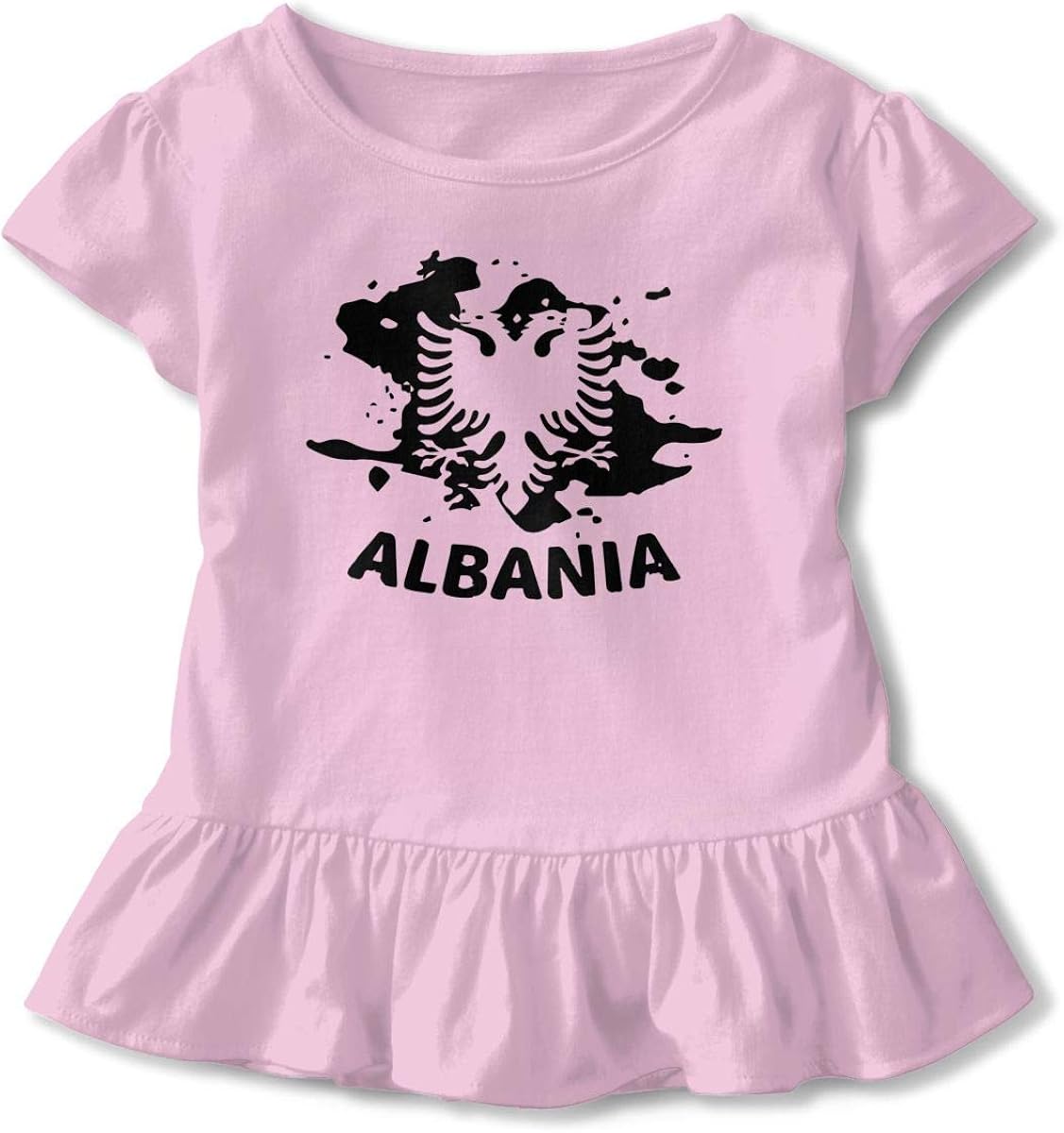 Albanian Flag Albania Eagle 2 Toddler Baby Girl Short Sleeve Graphic T