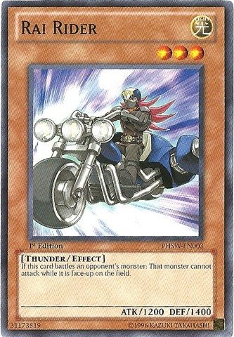 Yu-Gi-Oh! - Rai Rider (PHSW-EN003) - Photon Shockwave - 1st Edition - Common