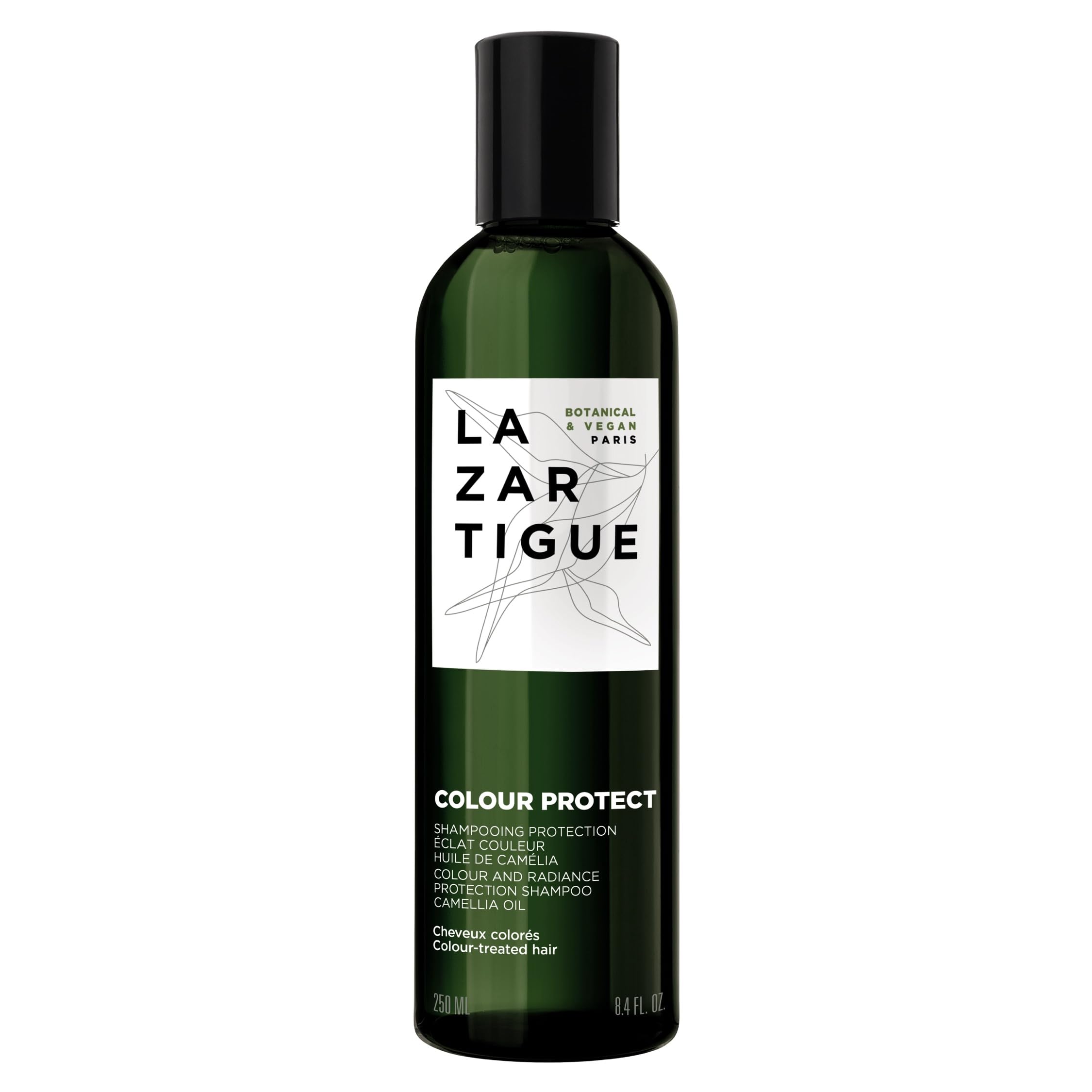 LAZARTIGUE COLOUR PROTECT - Sulfate-Free Shampoo for Colour-Treated Hair, Enriched with Camellia Oil to Lock in Vibrancy, Boost Shine & Prevent Fading, Vegan, 93% Natural Ingredients, 250ml
