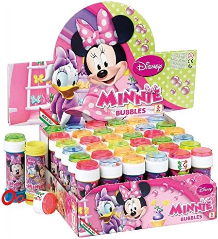 Dulcop BUBBLE MAKER Minnie Disney, Multicolor Plastic, Portable, Baby Toy for Young Children and Disney Fans Suitable for Birthday