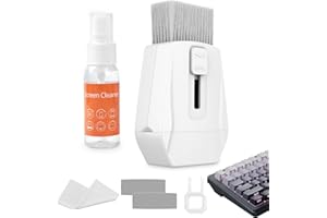 MAXSURE Keyboard Cleaning Kit Laptop Cleaner, 5 in 1 Laptop Cleaning Kit with Keyboard Brush and Screen Cleaning Spray, Electronic Cleaner for MacBook, Phone, Pad, Tablet, Computer Monitor