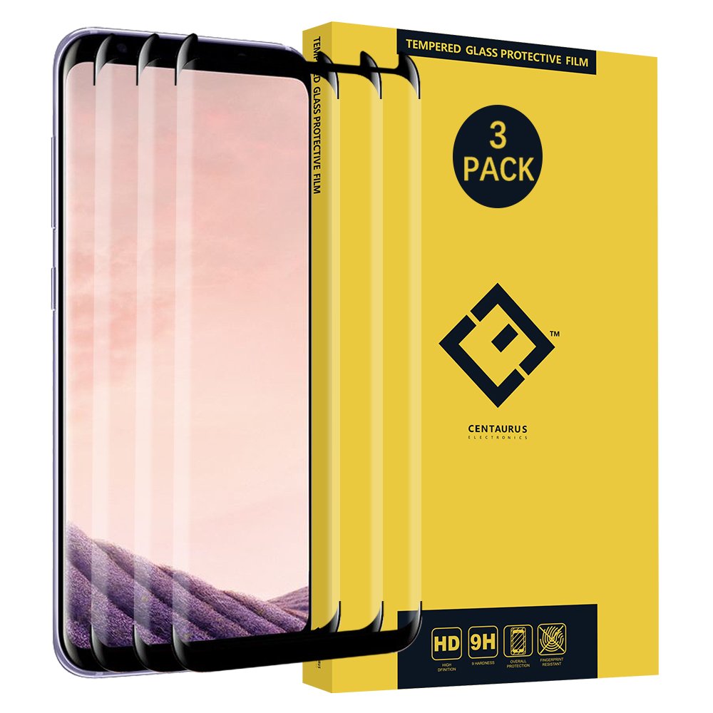 Photo 1 of (3-Packs) Compatible with Samsung Galaxy S8 Plus Screen Protector, [Full Coverage] [Shatter Proof] HD Clear Tempered Glass Protective Film fit Galaxy S8 Plus G955 G955F G955A G955P G955U G955V G955T