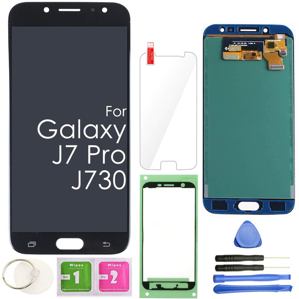 Photo 1 of J7 PRO LCD Screen Replacement Touch Display Digitizer Assembly (Black) for Samsung Galaxy J730 2017 J730G J730F SM-J730F/DSM J730FM/DSM J730G/DS J730GM/DS
