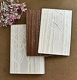 HIENAJ Wood Branch Background Embossing Folders for