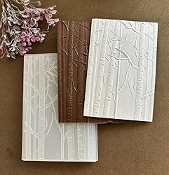 HIENAJ Wood Branch Background Embossing Folders for