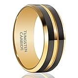 SX.man&sog 8mm rings for Men or Women,Two Tone
