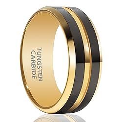 SX.man&sog 8mm rings for Men or Women,Two Tone