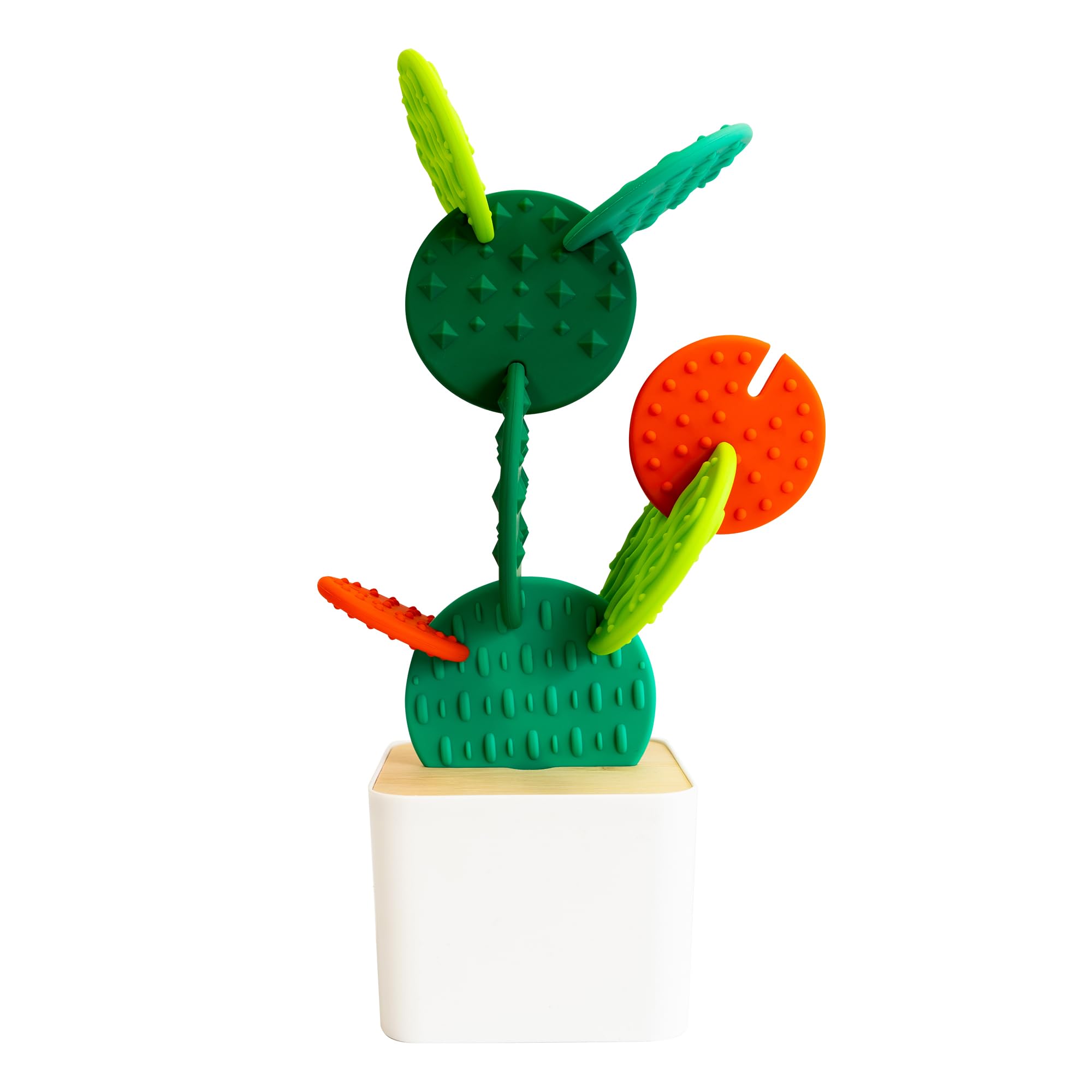 MagicMeadow Cactus Stacker Sensory Set | Montessori Learning Resources for Kids, Autism-Friendly Silicone Stacking Toys & Educational Cactus Toy Set