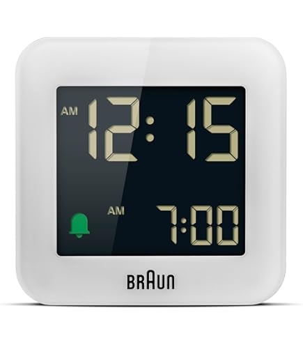 BRAUN / ブラウン Projection alarm clock BC15 BC15 Braun digital projection alarm clock - white – Braun