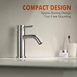 Ibergrif Bathroom Basin Mixer Tap Single Lever Chrome Silver M11003 view 3