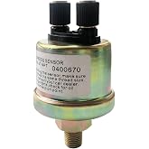 0-150 Psi Oil Pressure Sensor Replacement for Oil Press Gauge 1/8-27NPT 0-10 bar Gauge Sender 2 Pins