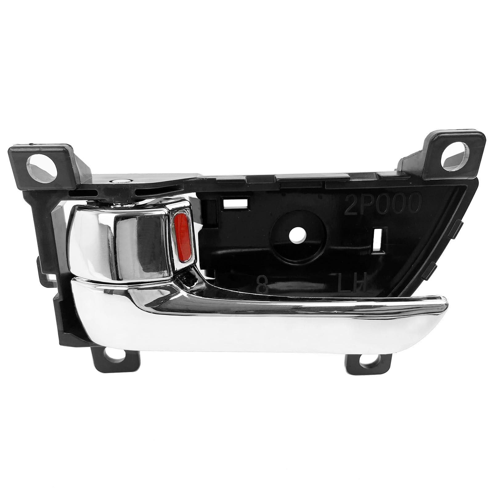 Photo 1 of Cheriezing Interior Door Handle Compatible with 2011-2015 Sorento - Black House Chrome Lever Chrome Knob - Front or Rear Left Side 1 Pcs