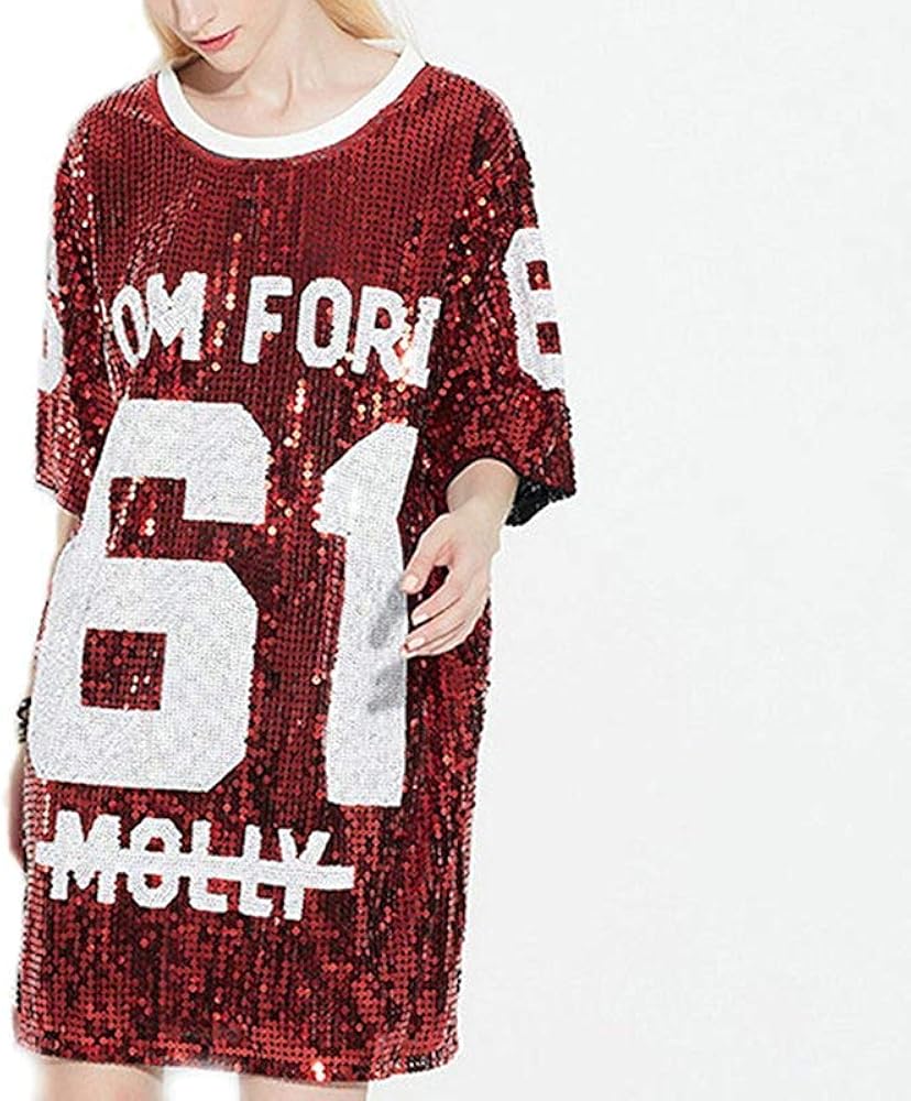 plus size sequin jersey dress