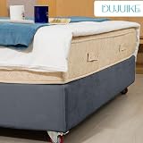 DUJUIKE Divan Bed Base Wrap Cover Velvet Grey King 200-210cm view 4