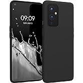 kwmobile Case Compatible with OnePlus 9 (EU/NA Version) Case - Soft Slim Protective TPU Silicone Cover - Black Matte