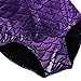 BAOHULU Girl's Spliced Diamond Gymnastics Sleeveless Tank Leotard 3-12 Years (10A(Recommended age 8-10Y), Purple)