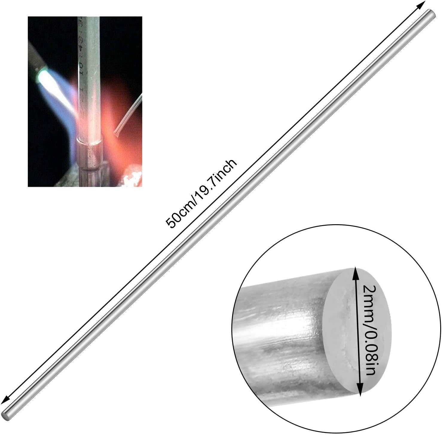 Snaps 2mm 30 Pieces Length 500mm Pieces Solution Welding Flux Cored Rods Universal Low Temperature Aluminum Wire Brazing Tube Hardware