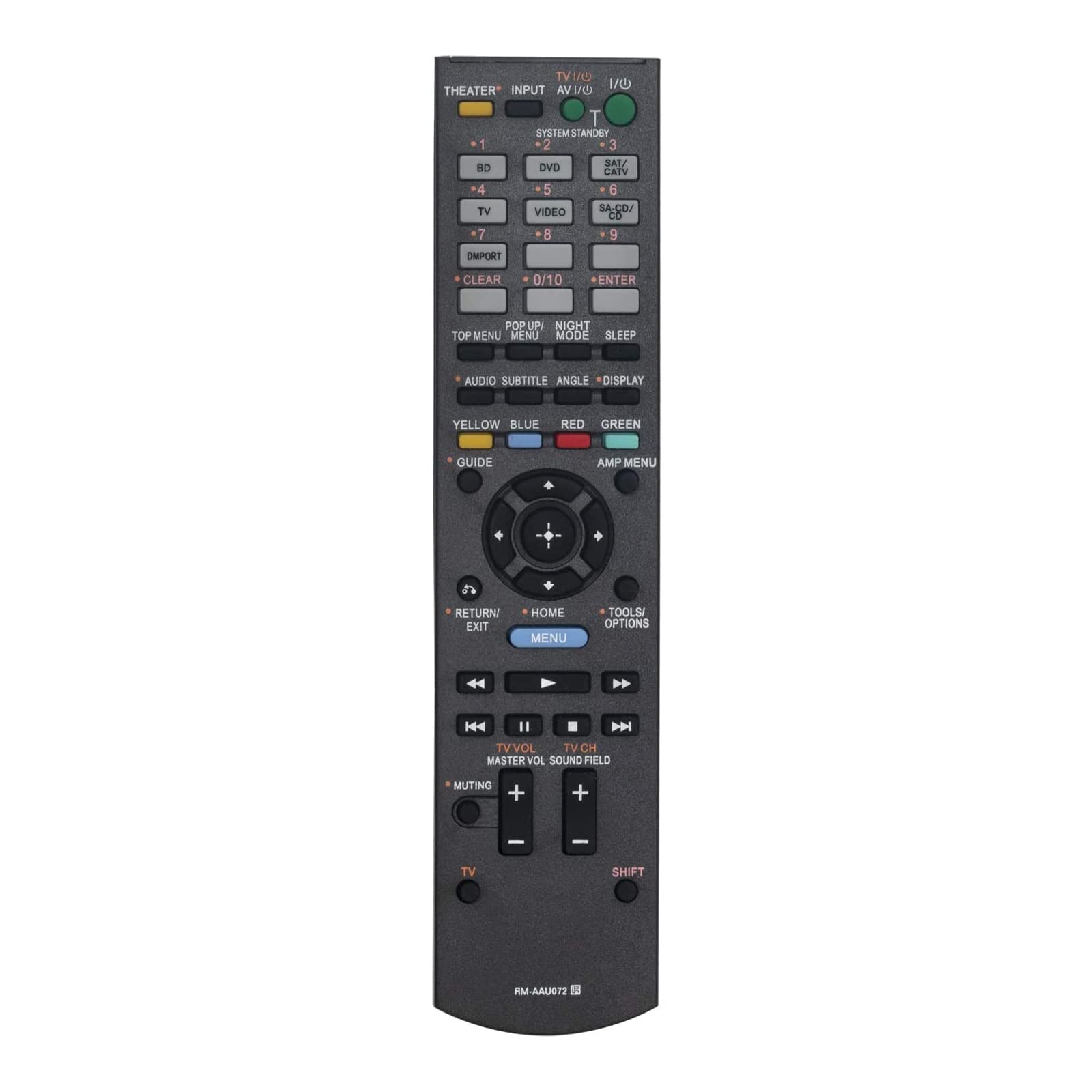 VINABTY RM-AAU072 Replacement Remote Control Compatible with Sony Sound Bar HT-CT150HP HT-CT350 HT-AS5 HT-SS370 HT-CT150 HT-SF470 ST-RKS370 HT-SS370HP STR-DH510R STR-DH510 HT-CT350HP SS-CT150