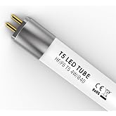 IHYCTV F6T5CW LED Tube T5 9 inch 4W 520Lm 4000K Cool White, T5 LED Fluorescent Bulb Replacement for Classic G5 EVG F6T5 Fluorescent Lamps Under Cabinet Bulb, Frosted, 1 Piece