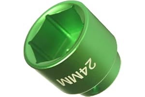 Felisbieti 24mm socket,24mm oil filter socket wrench tool,Aluminum alloy low profile 6-point 3/8" Drive fits BMW, Chrysler,Chevy, Dodge, Jeep fuel filter/oil filter cap installation removal