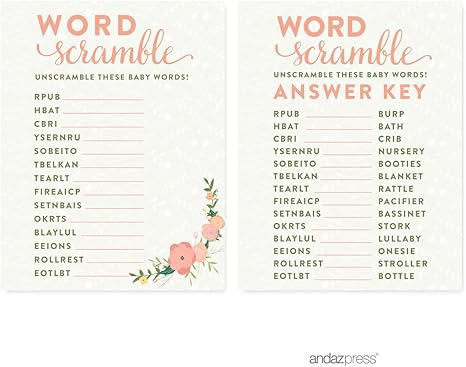 Amazon Com Andaz Press Floral Roses Girl Baby Shower Collection